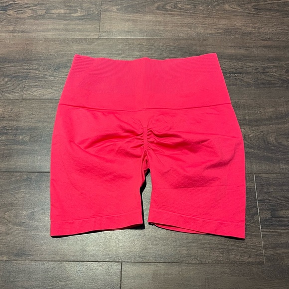 Scrunch Bum Athletic Shorts in Hot Pink (Medium) - Picture 2 of 4